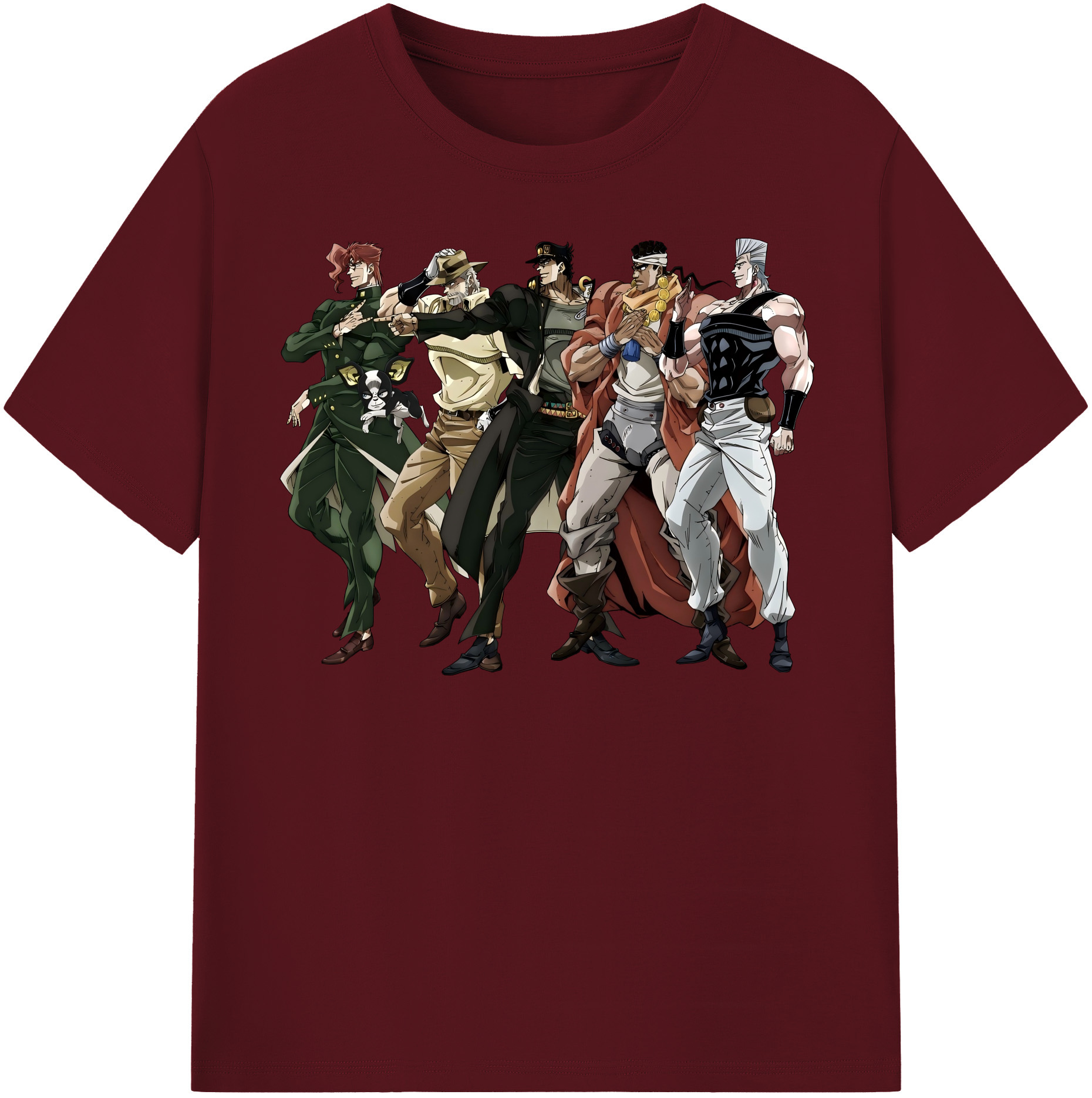 （画像用） ジョジョの奇妙な冒険 JoJo's Bizarre Adventure 綿100％半袖Tシャツ（フロントプリント）